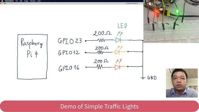 01-Install Raspberry Pi OS, control LED Traffic Lights смотреть онлайн