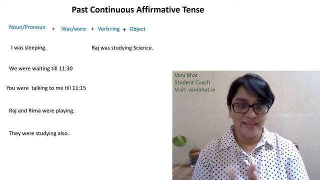 Past Continuous Affirmative смотреть онлайн