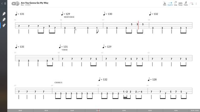 Lenny Kravitz - Are You Gonna Go My Way (BASS TAB PLAY ALONG)