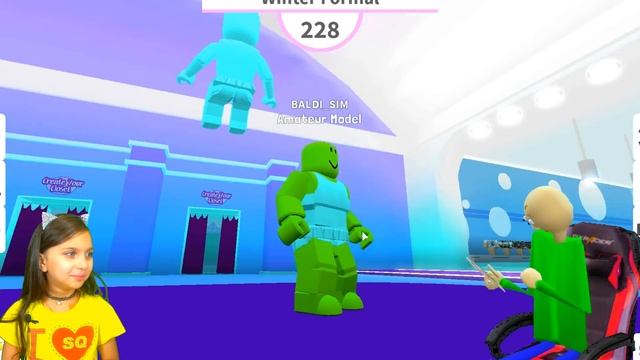БАЛДИ Выиграл в ПОКАЗ МОД в РОБЛОКС! BALDI в Реальной Жизни Roblox Fashion Famous Валеришка kids смотреть онлайн