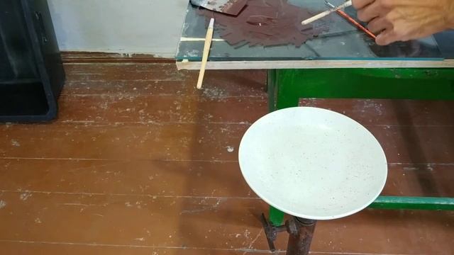 Как покрасить тарелку в крапинку - мрамор смотреть онлайн