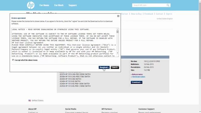 HP Switch - Firmware upgrade (JE009A) смотреть онлайн