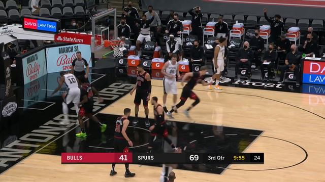 Popovich 1300 Wins Spoil Vucevic's Bulls Debut! 2020-21 NBA Season смотреть онлайн