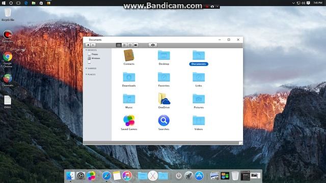 Rocket Dock/Skinpack Mac Os X El Capitan Test/review!