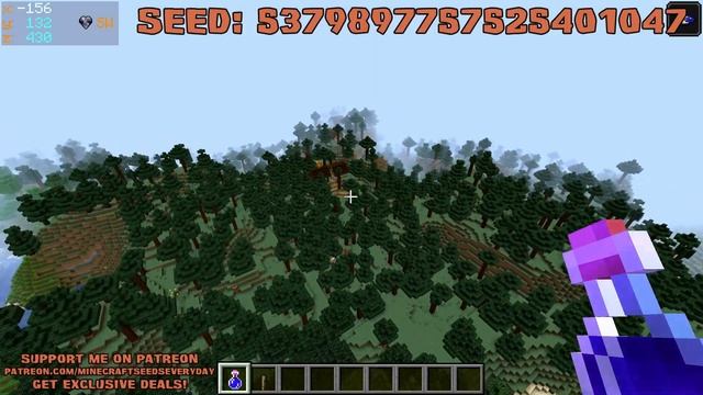 Minecraft Java 1.16.5 Seed: Double dungeon in abandoned mineshaft at spawn + villages, jungle templ смотреть онлайн