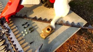 Косилка МФ-70; Небольшая переделка режущего аппарата.