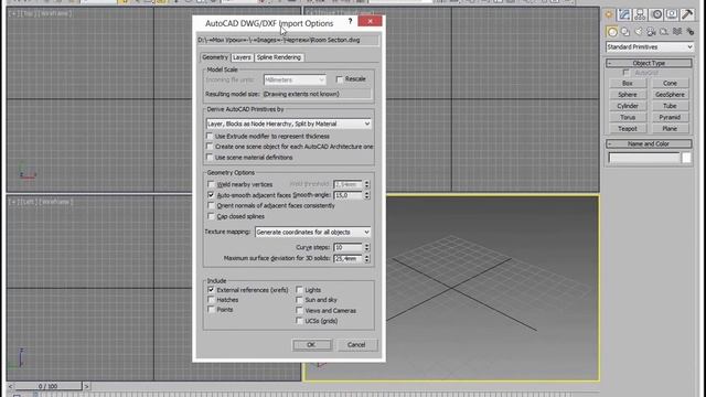 Создание интерьера в 3ds Max. Как перенести чертеж из AutoCAD в 3ds Max смотреть онлайн