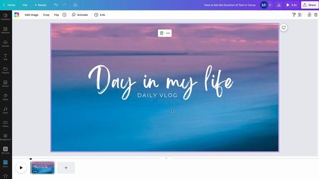 How to Set the DURATION OF TEXT in Canva смотреть онлайн