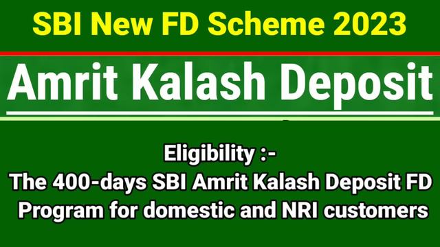 SBI New FD Scheme - Amrit Kalash Deposit 2023 | Amrit Kalash Deposit SBI ,Amrit Kalash Fixed Deposi смотреть онлайн