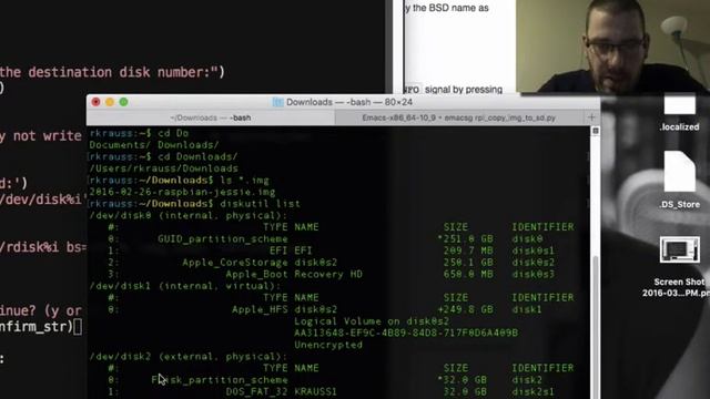 Getting Started with Raspberry Pi 1 (B): flashing an SD card in Mac OS X смотреть онлайн