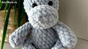 Амигуруми: схема Плюшевый бегемотик | Игрушки вязаные крючком