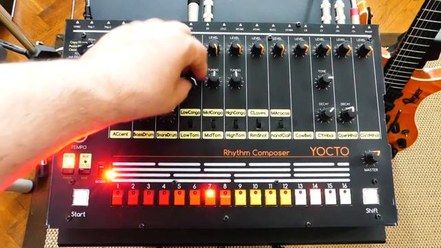 Yocto Analog Drum Machine Demo (Diy Roland TR-808 Clone) смотреть онлайн