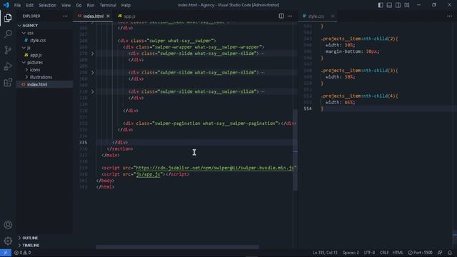 ПОДКЛЮЧАЕМ SWIPER JS | #5 Agency | Первый JavaScript смотреть онлайн