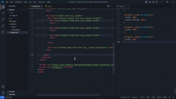 ПОДКЛЮЧАЕМ SWIPER JS | #5 Agency | Первый JavaScript
