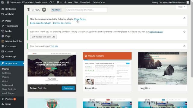 Install a Wordpress Theme (2016) & Possible Solution to Fix Missing "Add New" Theme Wordpress Blog смотреть онлайн