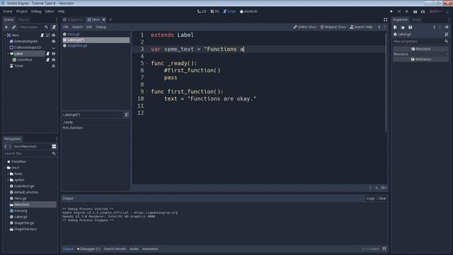 Godot 3 - GDScript Tutorial - Functions смотреть онлайн