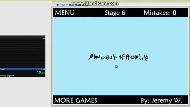 the frustration game speedrun world record in 1:09 смотреть онлайн
