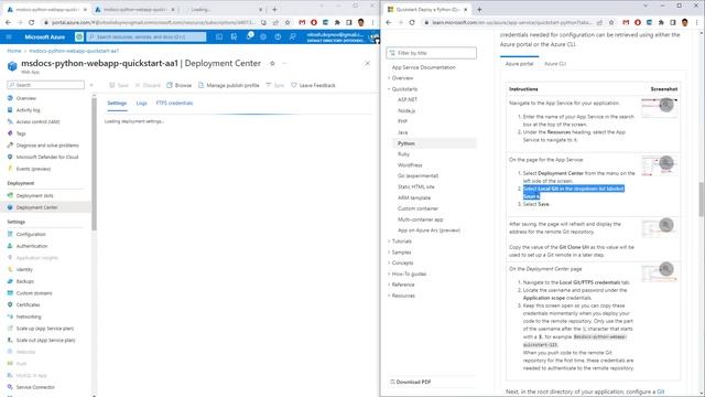 Azure - Build And Host Web App - Deploy Using Local Git - Quickstart смотреть онлайн