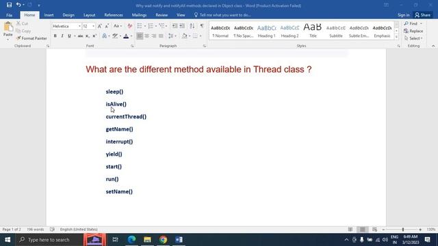 JAVA FAQ # 83 || wait() notify() & notifyAll() methods declared in Thread or Object class? смотреть онлайн