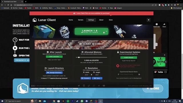 How To Install and use Lunar Client for Minecraft Java Edition смотреть онлайн