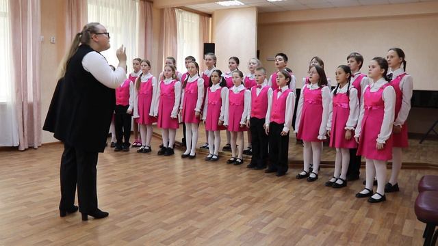 Хор младших классов, г. Сыктывкар, П1. С. Танеев "Колыбельная песня" смотреть онлайн