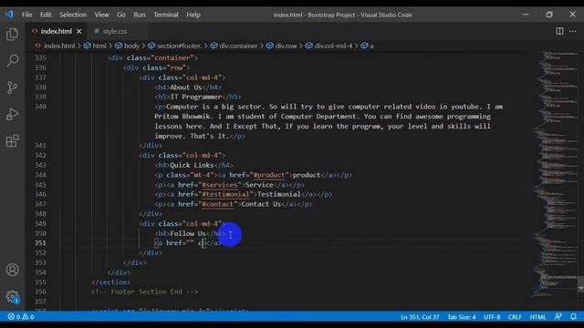 How To Create Responsive Website Using HTML CSS Bootstrap In Bangla | Bootstrap Project Tutorial #8 смотреть онлайн