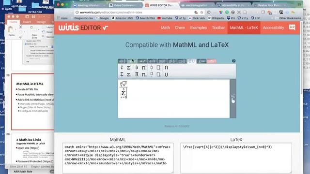 MathML and LaTeX Workflow смотреть онлайн