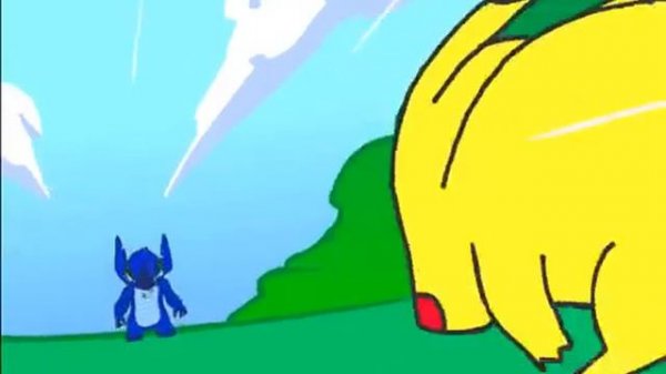 Стич vs Пикачу!
