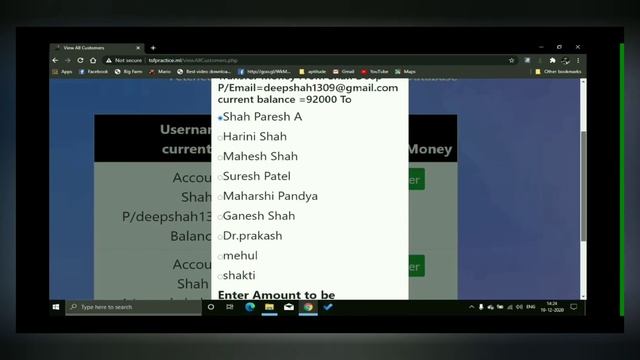 TSF task (Basic Bank System) with Core PHP,Ajax By --deep shah смотреть онлайн