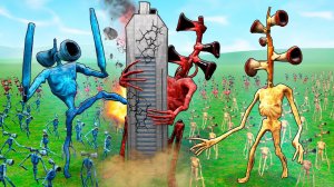 ТОЛПА СИРЕНОГОЛОВЫХ ПРОТИВ НЕБОСКРЕБА! ОБОРОНА ЗДАНИЯ ОТ SCP СИРЕНОГОЛОВЫЙ! БЕЗУМИЕ В Garry`s Mod