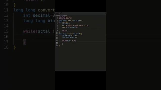 C Program to Convert Octal to Binary #cprogramming смотреть онлайн