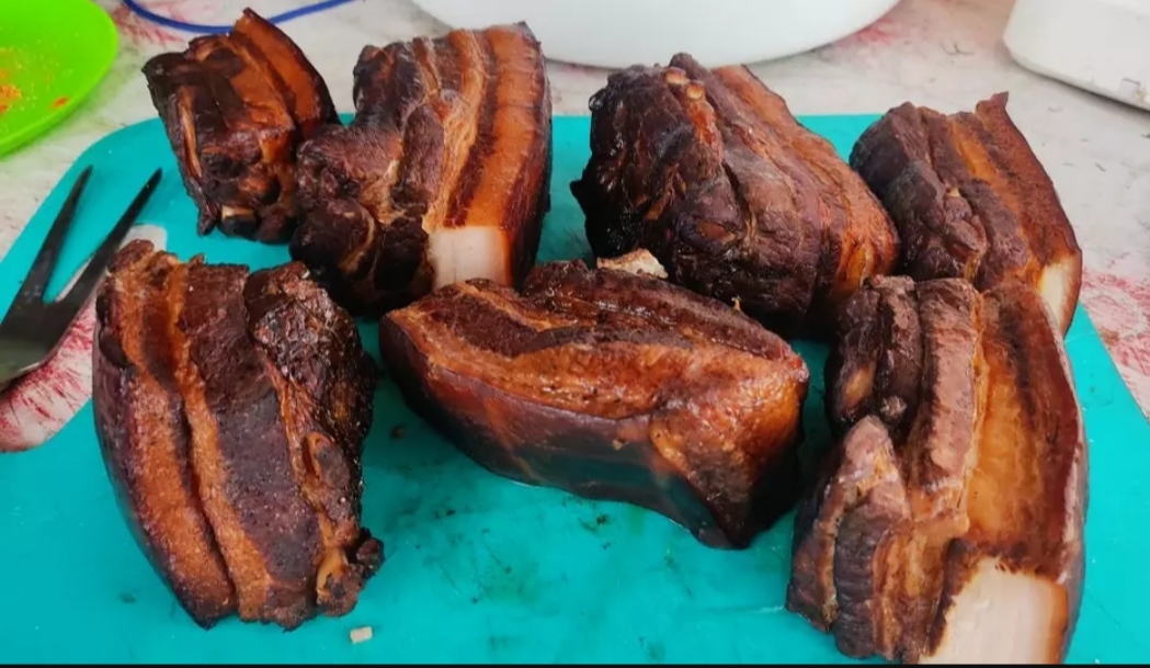 Грудинка горячего копчения. Процесс от и до. ВКУСНОЕ САЛО ДОМА. #ПоварОтБога