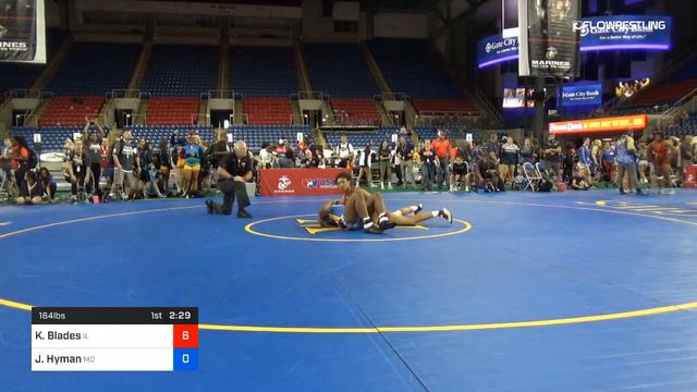 164 Lbs Rnd Of 16 Kennedy Blades Illinois Vs Jaylen Hyman Maryland смотреть онлайн