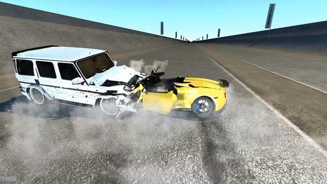 Crash test Ламборджини против Мерседеса смотреть онлайн