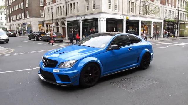 IPE Exhaust Mercedes C63 AMG Black series Loud start ups and accelerations смотреть онлайн