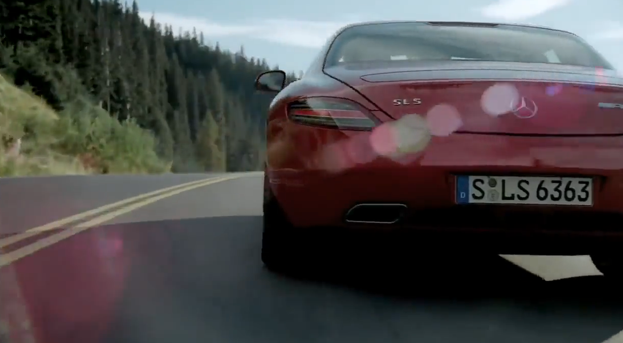 Невероятный трюк Шумахера на Mercedes SLS AMG