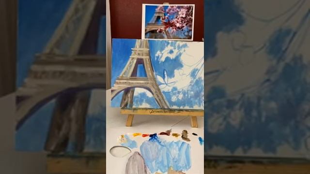 Художник Ирина Радюк. Авторский МК по живописи Любовь и Париж. смотреть онлайн