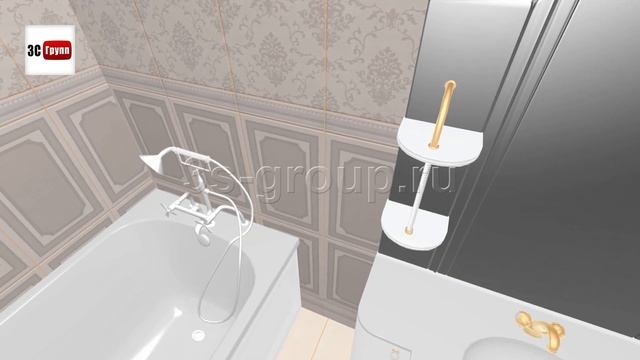 Плитка "Дарлингтон" в интерьере ванной комнаты | 3D-раскладка, дизайн-видео | Керама Марацци - 2015 смотреть онлайн