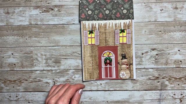 Christmas House Mini Album Card Share and Tutorial - CCC Homemade for Christmas Hop смотреть онлайн