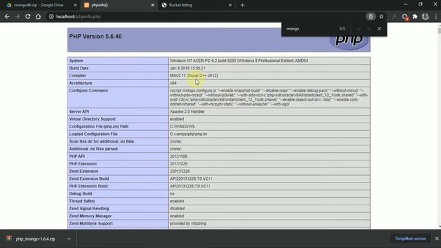 Setting MongoDB Pada XAMPP & Mengoperasikan MongoDB Menggunakan CMD (SERVER & CLIENT)