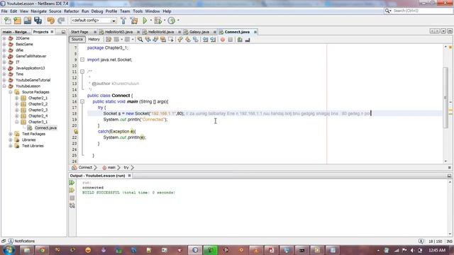 Mongolian Java Programming Tutorial Part 18 "Check Connection Very Easy Way" смотреть онлайн