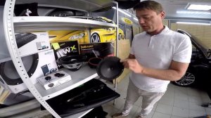 Toyota Camry V 55 Замена штатной акустики JBL Premium, установка процессора