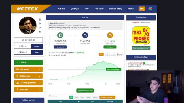İNTERNETDEN YATIRIMSIZ PUL QAZANMAQ 2024 - METEEX.COM смотреть онлайн