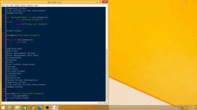 Python Programming : Navigate, change directory, open, read and create file in python смотреть онлайн