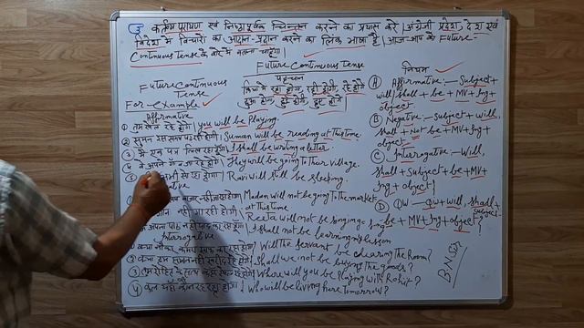 B.N.SIR FUTURE CONTINUOUS TENSE CLASS смотреть онлайн