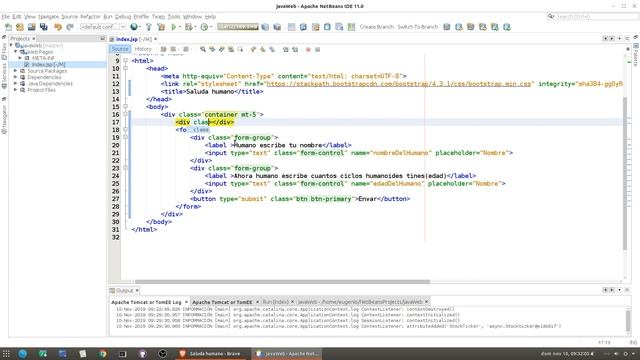 ☕ Java Web desde cero en Netbeans ☁️[05.- Recibir datos via get] смотреть онлайн