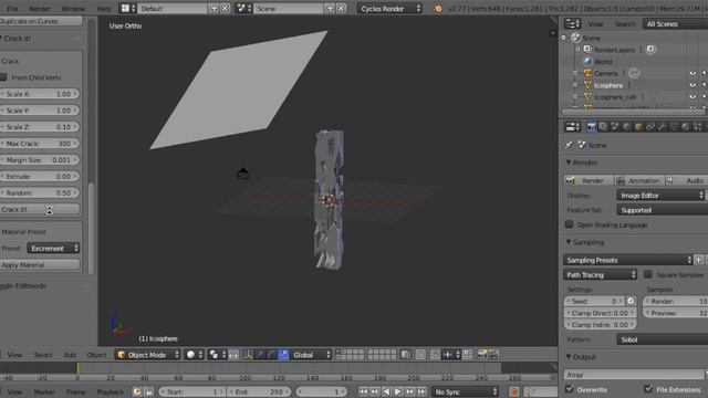 Blender "Crack It" addon: With Wireframe Modifier смотреть онлайн