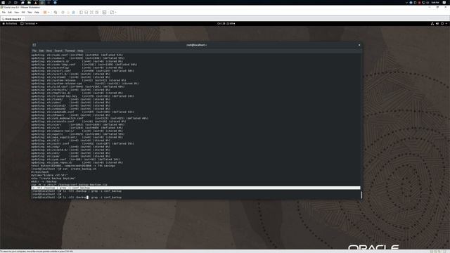 переменных в Bash | Oracle Linux 8.4 смотреть онлайн