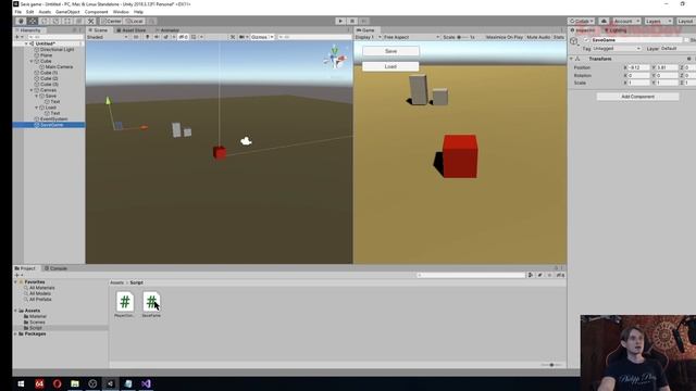 Уроки по Unity #16 Сохранение игры в Unity! смотреть онлайн