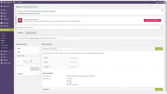 How to Create Custom link Menu In Wordpress for one page website - Urdu / Hindi смотреть онлайн